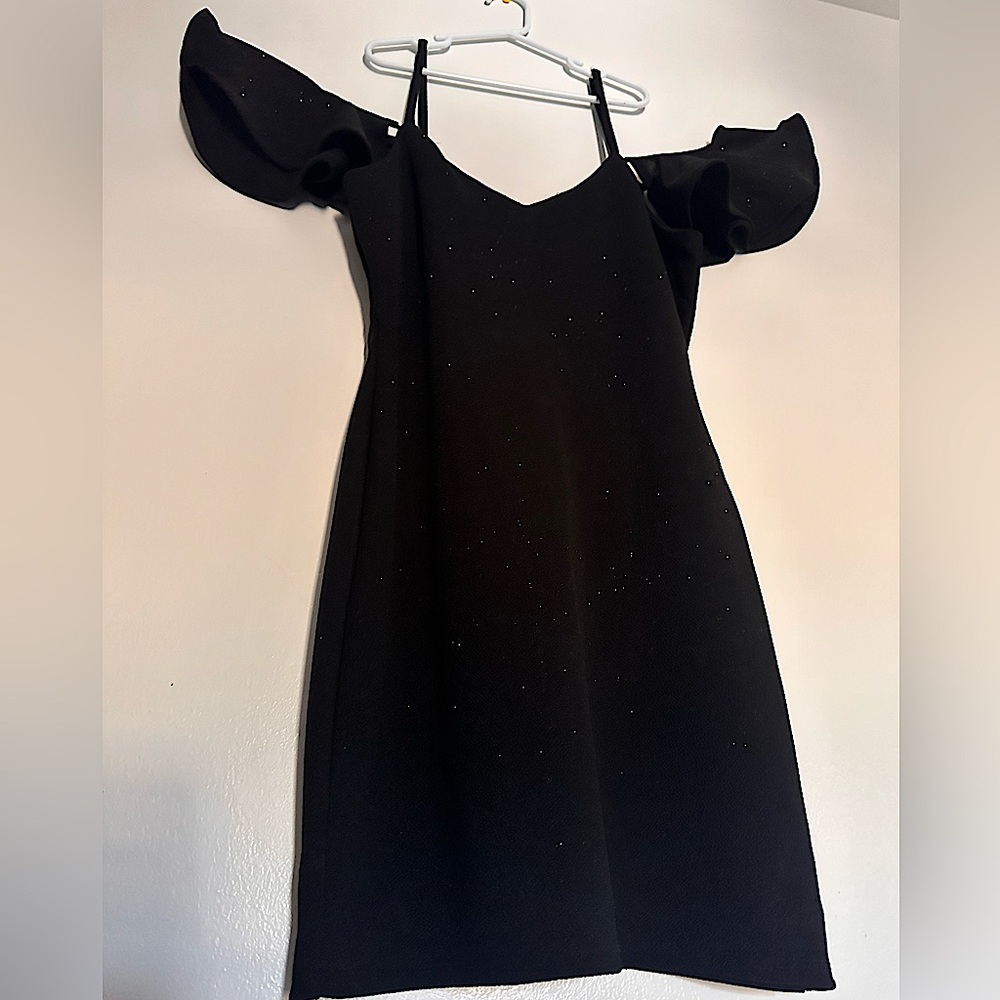 Mini black dress